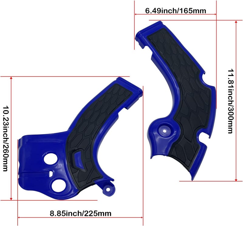 QXBER Dirt Bike X-Grip Frame Protector Guard Cover Protection for Yamaha WRF250 2017-2019 WRF450 2016-2018 YZ250F 2017-18 YZ450F 2016-2017 - Image 3